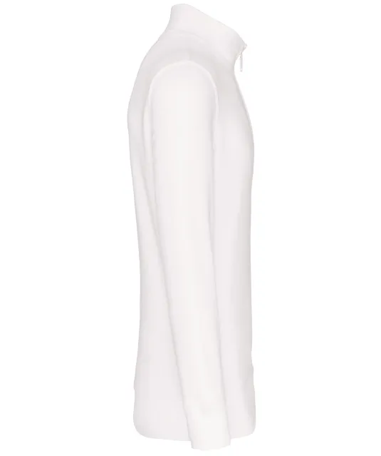 K487 - Sweater met ritskraag White