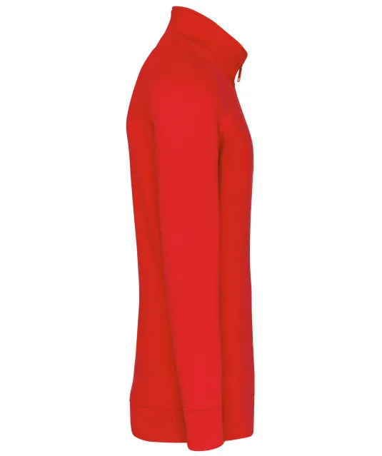 K487 - Sweater met ritskraag Red