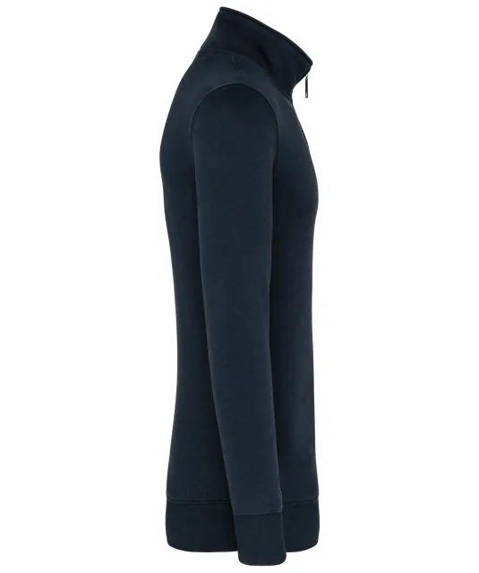 K487 - Sweater met ritskraag Navy