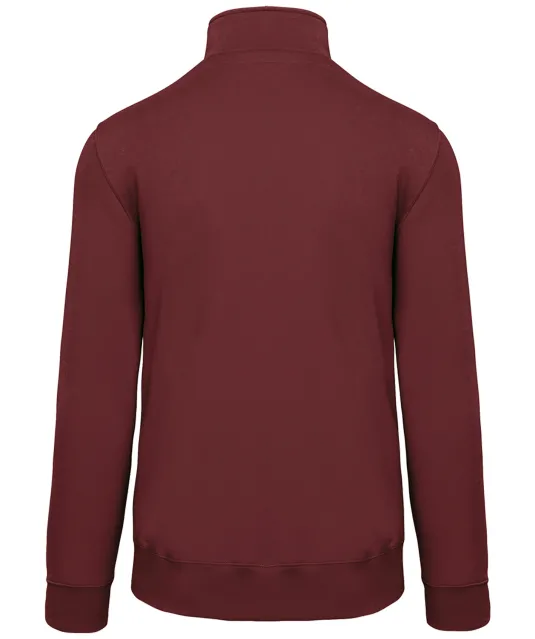 K487 - Sweater met ritskraag Wine