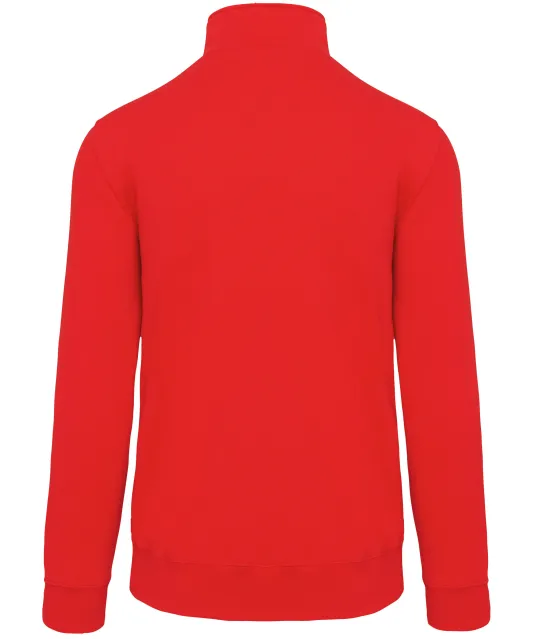 K487 - Sweater met ritskraag Red