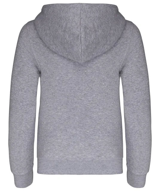 K486 - Kindersweatvest met capuchon Oxford Grey / Navy