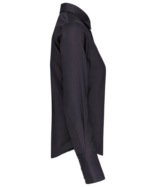 K538 - Dames non-iron blouse lange mouwen Zinc