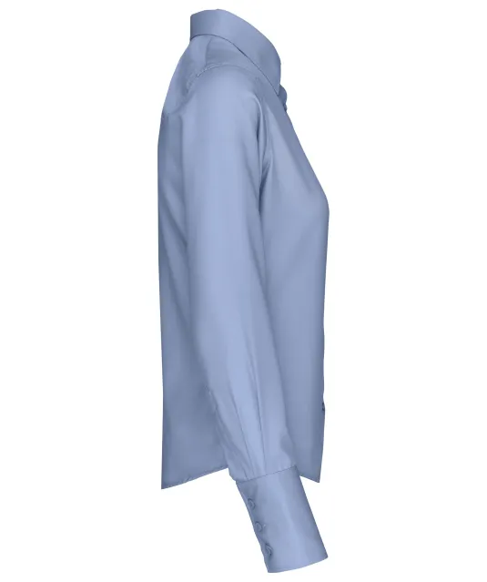 K538 - Dames non-iron blouse lange mouwen Bright Sky