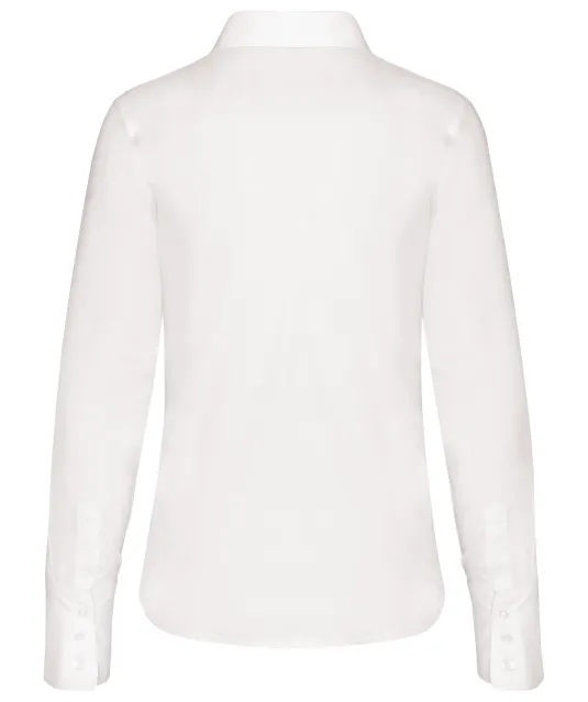 K538 - Dames non-iron blouse lange mouwen White