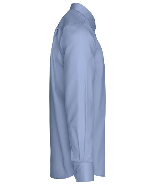K537 - Heren non-iron overhemd lange mouwen Bright Sky