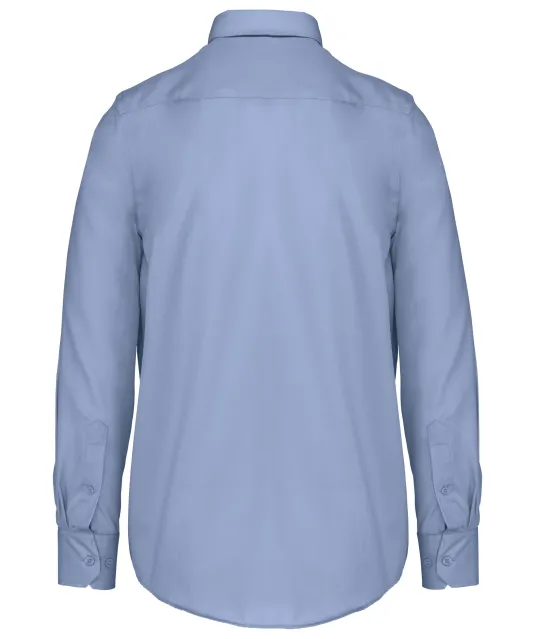 K537 - Heren non-iron overhemd lange mouwen Bright Sky