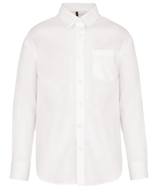 K537 - Heren non-iron overhemd lange mouwen White