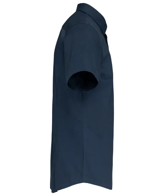 K531 - Heren stretch overhemd korte mouwen Navy
