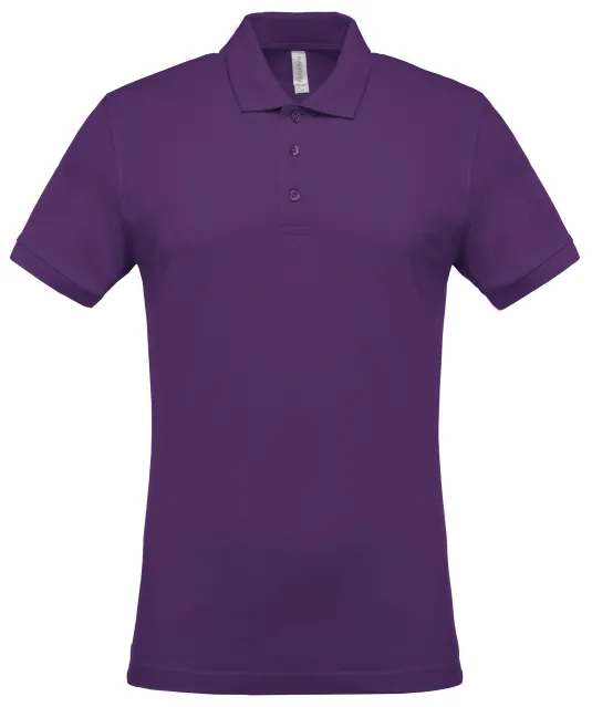 K254 - Piqué-herenpolo korte mouwen Purple