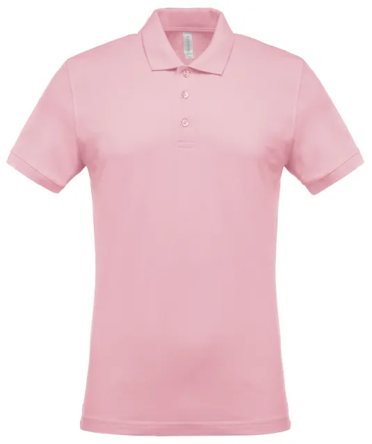 K254 - Piqué-herenpolo korte mouwen Pale Pink