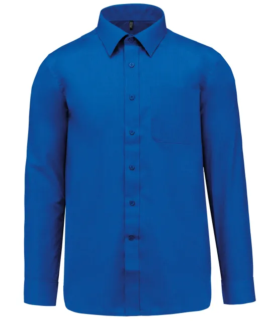 K545 - Overhemd in onderhoudsvriendelijk polykatoen-popeline heren Light Royal Blue