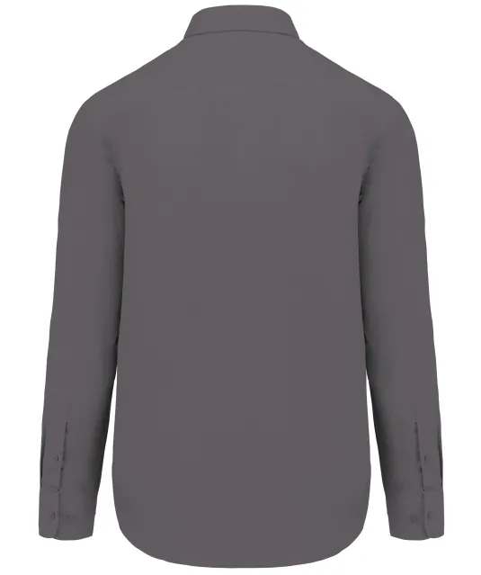 K545 - Overhemd in onderhoudsvriendelijk polykatoen-popeline heren Urban Grey