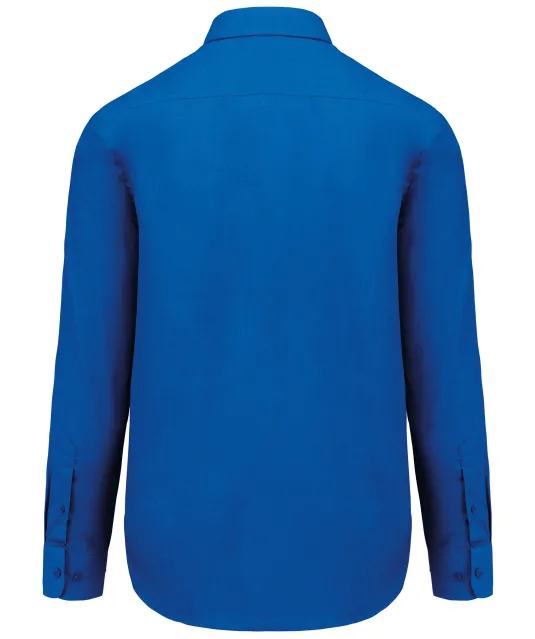 K545 - Overhemd in onderhoudsvriendelijk polykatoen-popeline heren Light Royal Blue