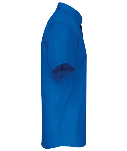 K551 - Overhemd in onderhoudsvriendelijk polykatoen-popeline korte mouwen heren Light Royal Blue