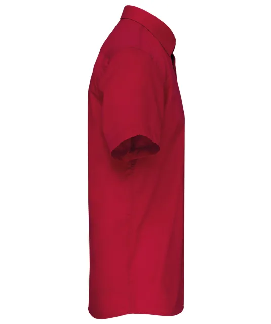 K551 - Overhemd in onderhoudsvriendelijk polykatoen-popeline korte mouwen heren Classic Red
