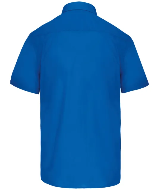 K551 - Overhemd in onderhoudsvriendelijk polykatoen-popeline korte mouwen heren Light Royal Blue