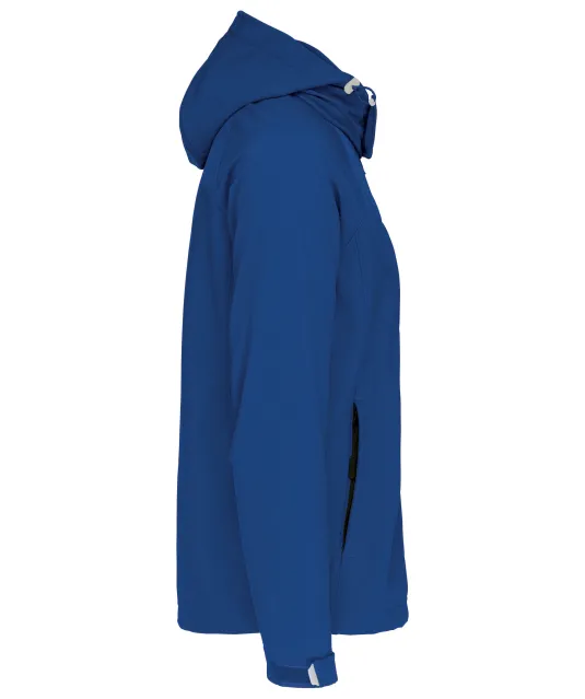 K413 - Heren softshell jas met afneembare capuchon Dark Royal Blue