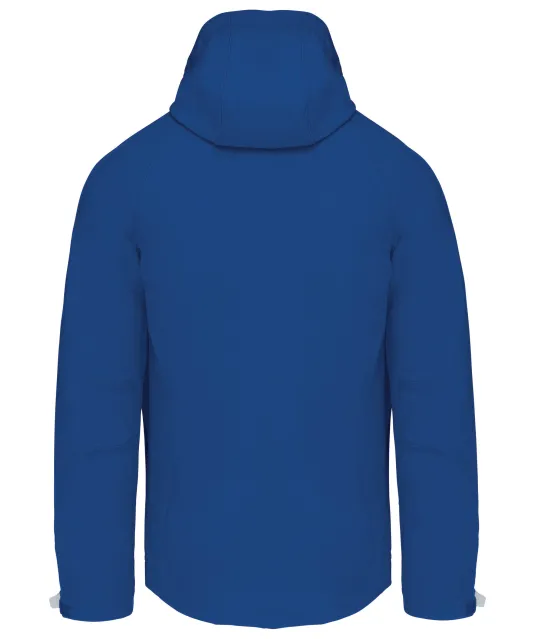 K413 - Heren softshell jas met afneembare capuchon Dark Royal Blue