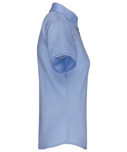 K540 - Dames non-iron blouse korte mouwen Bright Sky
