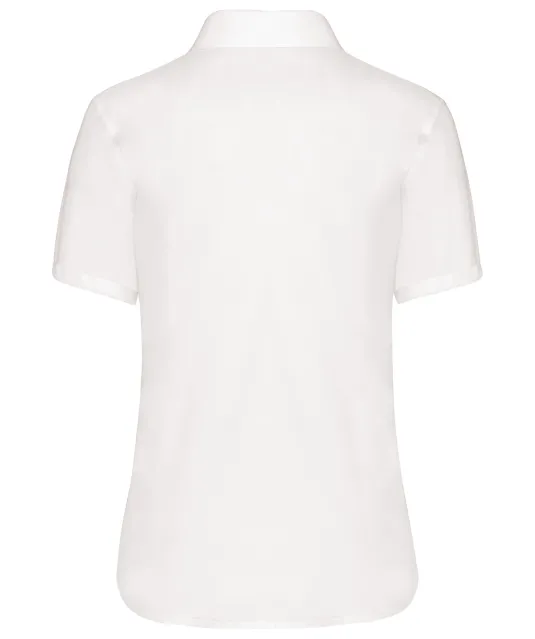 K540 - Dames non-iron blouse korte mouwen White