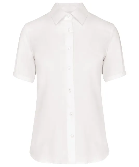 K540 - Dames non-iron blouse korte mouwen White
