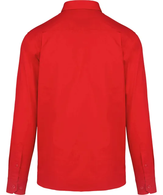 K586 - Herenoverhemd met lange mouwen van katoen Nevada Red