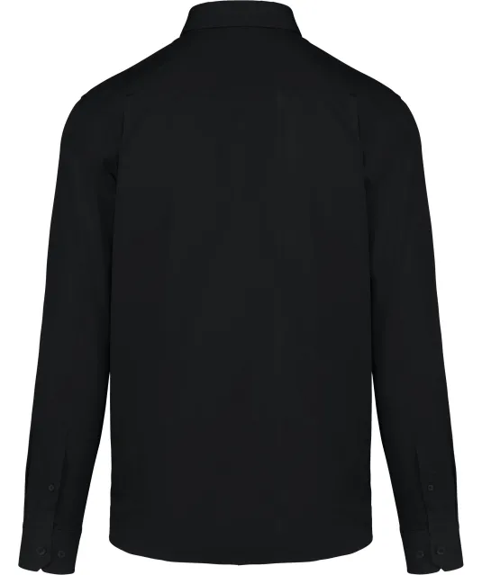K586 - Herenoverhemd met lange mouwen van katoen Nevada Black