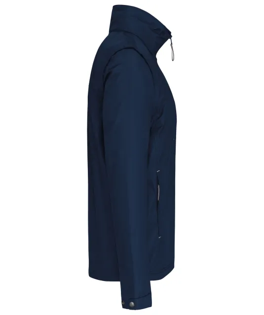 K639 - Herenjack met afneembare mouwen Navy / Grey