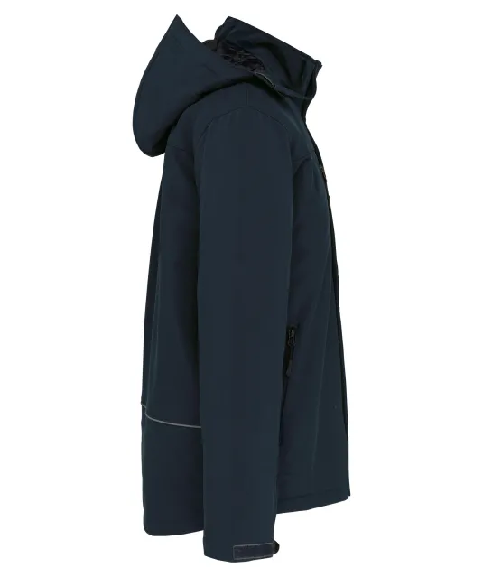 K650 - Gewatteerde softshell herenparka met capuchon Navy