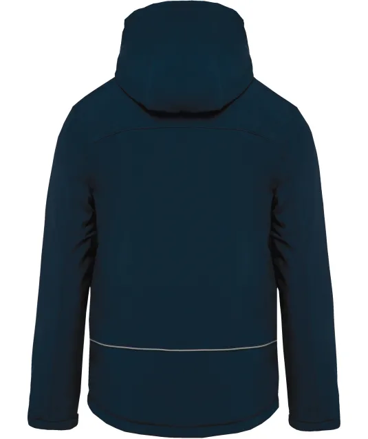 K650 - Gewatteerde softshell herenparka met capuchon Navy