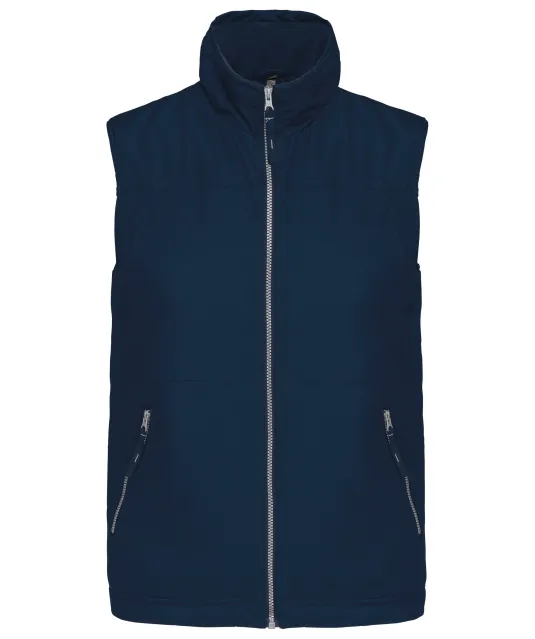 K659 - Met fleece gevoerde bodywarmer heren Navy