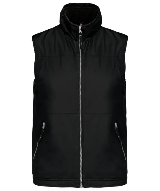 K659 - Met fleece gevoerde bodywarmer heren Black