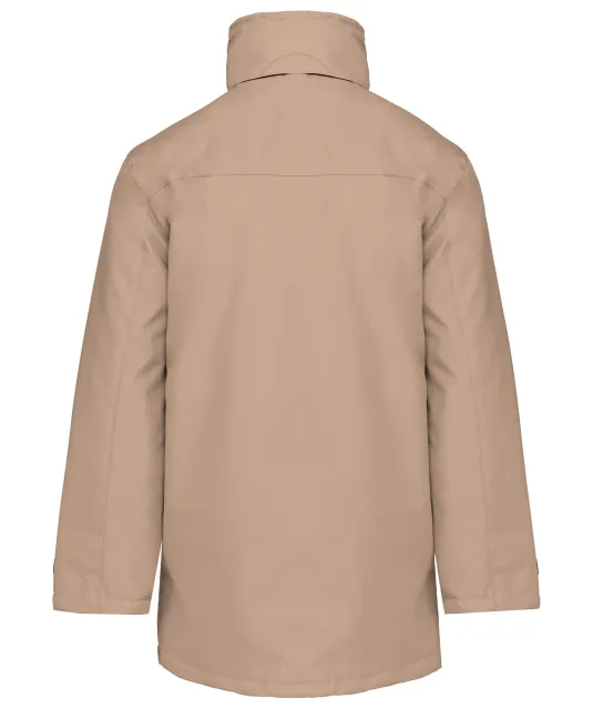 K677 - Gewatteerde parka Beige