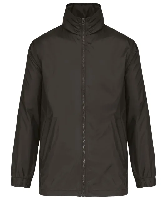 K687 - Gevoerde windbreaker heren Dark Grey
