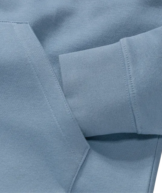 RU265M - Authentic Sweater met capuchon Mineral Blue