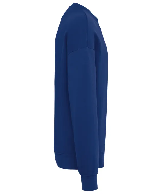 K4032 - Ecologische oversized uniseks sweater met ronde hals True Indigo