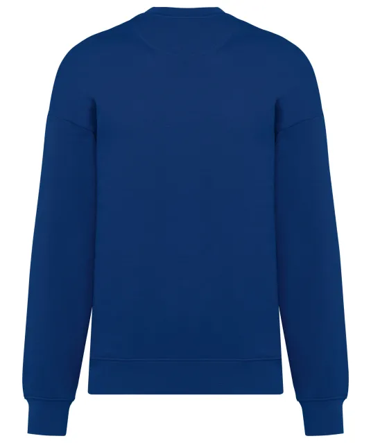 K4032 - Ecologische oversized uniseks sweater met ronde hals True Indigo