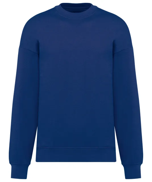 K4032 - Ecologische oversized uniseks sweater met ronde hals True Indigo