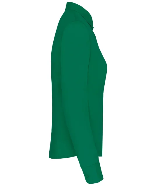 K549 - Overhemd in onderhoudsvriendelijk polykatoen-popeline dames Kelly Green