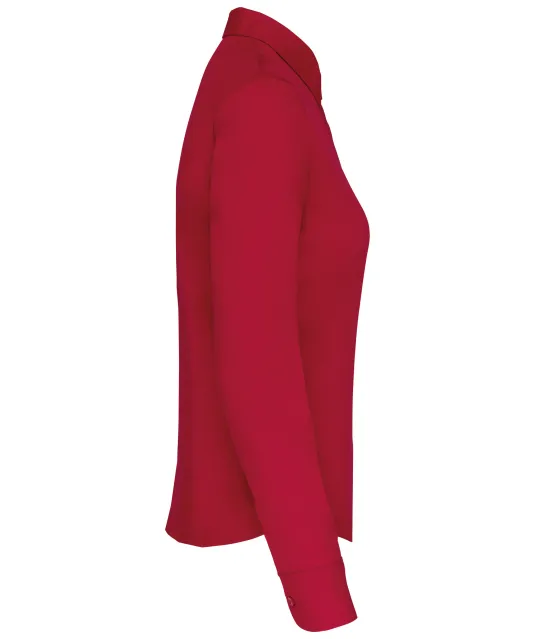 K549 - Overhemd in onderhoudsvriendelijk polykatoen-popeline dames Classic Red