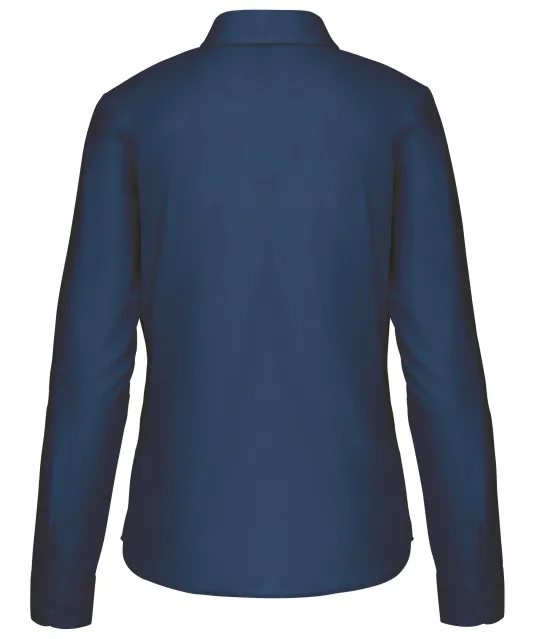 K549 - Overhemd in onderhoudsvriendelijk polykatoen-popeline dames Deep Blue