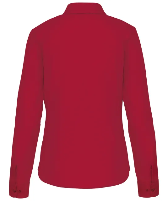 K549 - Overhemd in onderhoudsvriendelijk polykatoen-popeline dames Classic Red