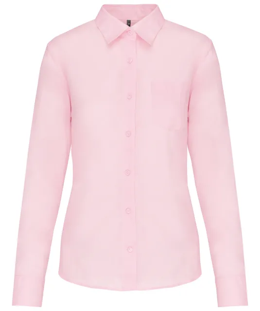 K549 - Overhemd in onderhoudsvriendelijk polykatoen-popeline dames Pale Pink