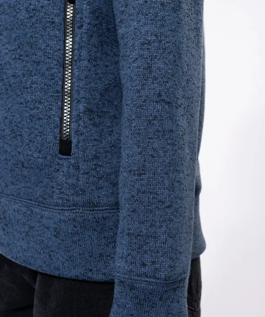 K9107 - Heather damesvest met rits Dark Grey Melange