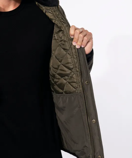 K6126 - Gewatteerde herenjas Black