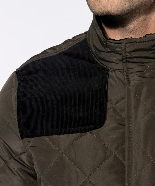 K6126 - Gewatteerde herenjas Black