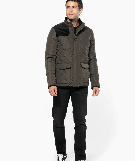K6126 - Gewatteerde herenjas Black