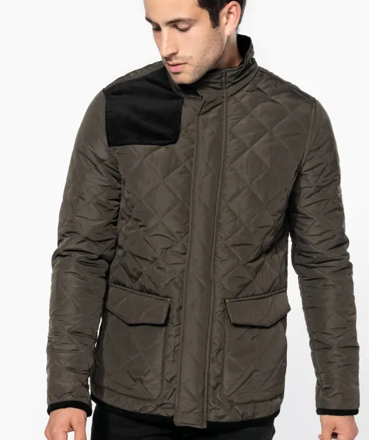 K6126 - Gewatteerde herenjas Black