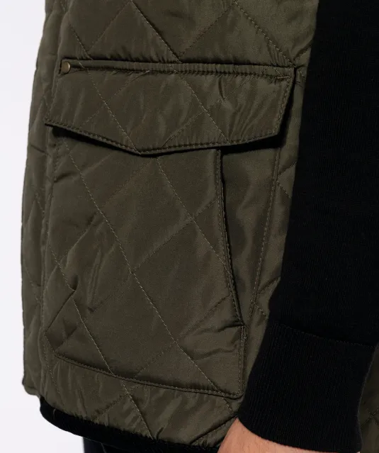 K6124 - Gewatteerde herenbodywarmer Black